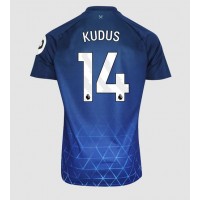 Dres West Ham United Mohammed Kudus #14 Rezervni 2023-24 Kratak Rukav